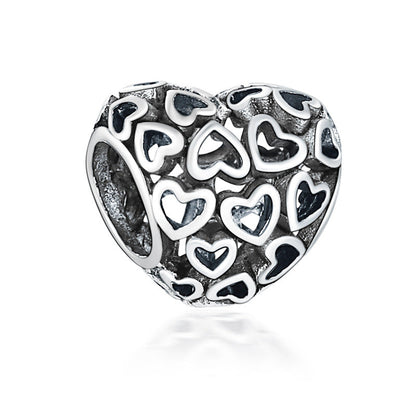 Pandora Charms Silver Hearts
